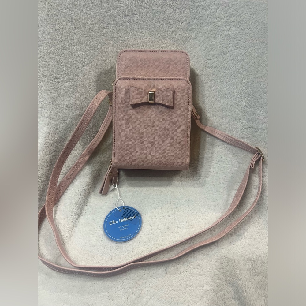 Light pink Crossbody bow bag